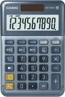 Calculadora de Sobremesa de 10 Dígitos Casio Ms-100Em