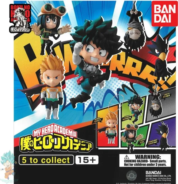 Set gashapon my hero academia llavero deformed mascot smash vol.2 bandai