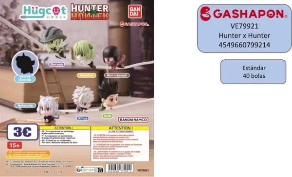 Set gashapon figuras bandai lote 40 articulos hunter x hunter hugcot chimera ant arc