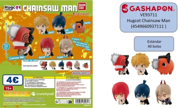 Set gashapon figuras bandai lote 40 articulos chainsaw man hugcot
