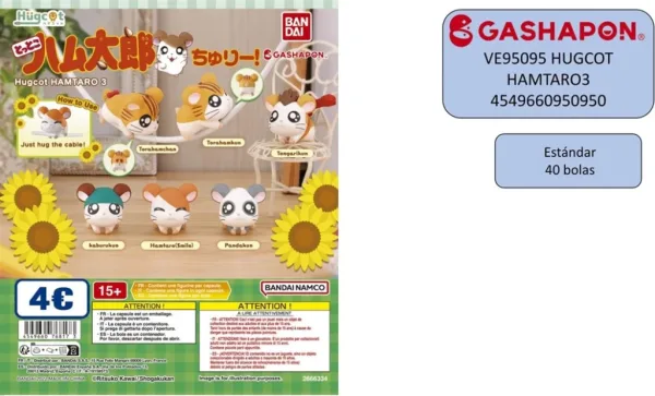 Set gashapon figuras bandai lote 40 articulos hamtaro 3 hugcot