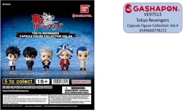 Set gashapon figuras bandai lote 30 articulos tokyo revengers volumen 4