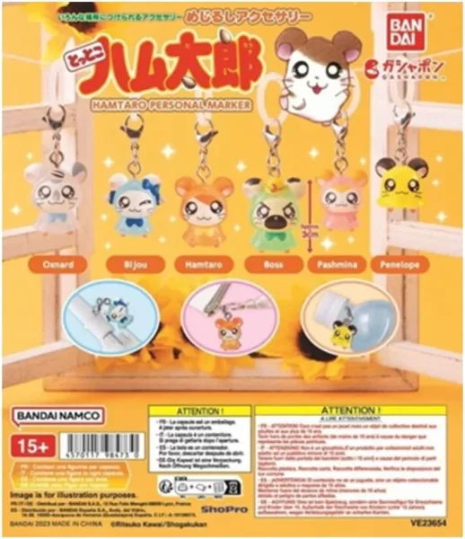 Surtido gashapon 40 unidades hamtaro personal marker