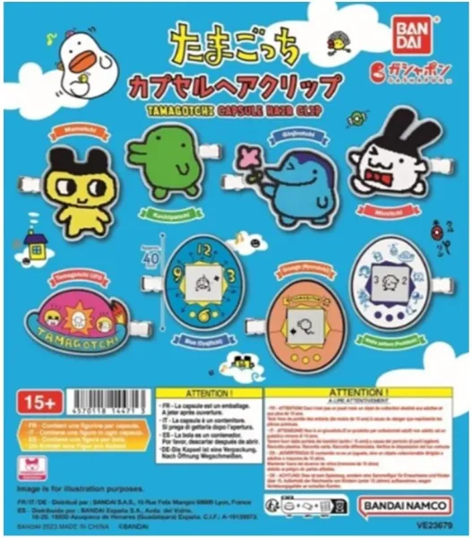 Set gashapon 40 unidades tama capsule hair clip