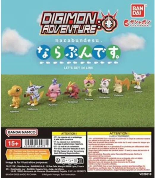 Surtido bandai gashapon digimon let's get in line 40 articulos