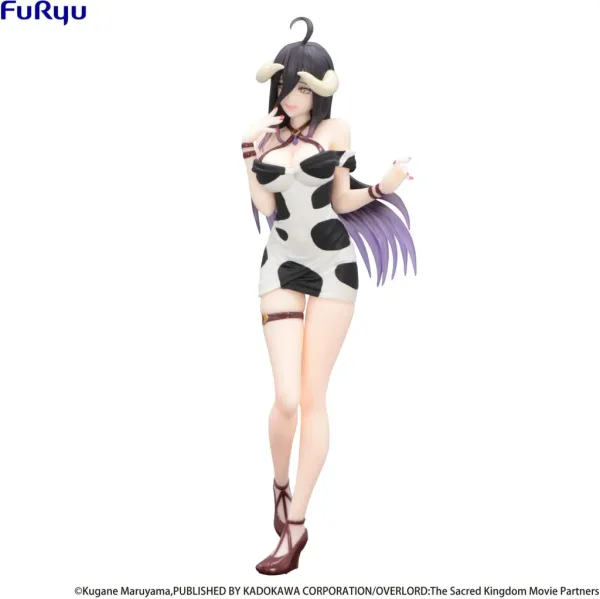 Figura good smile company overlord trio try it albedo mini dress cow pattern version 21cm