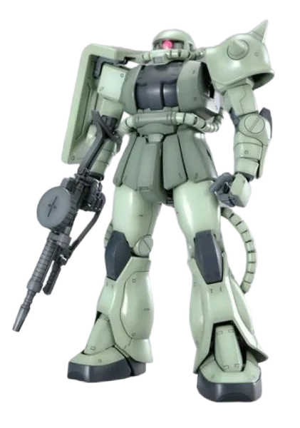 Maqueta bandai hobby mobile suit gundam mg 1 100 zaku ii ver 2 0