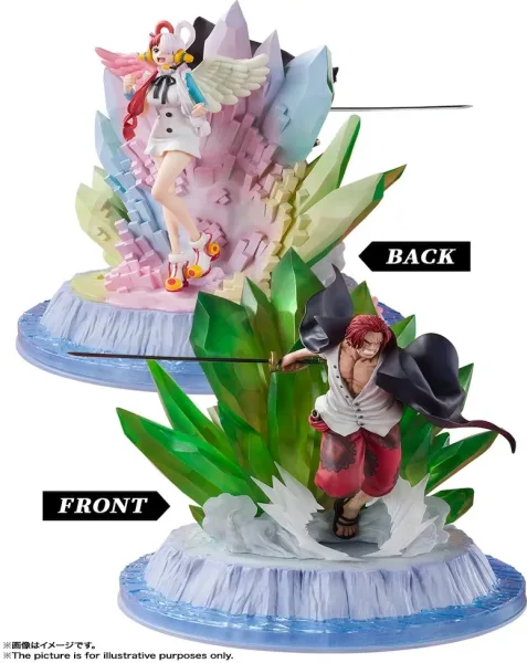 Figura tamashii nations figuarts zero one piece extra battle red shanks & uta