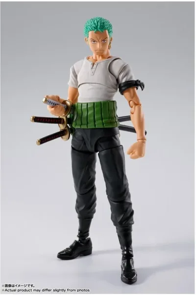 Roronoa zoro - romance dawn -  fig. 15 cm one piece sh figuarts re - run