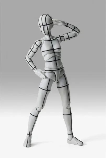 Body chan - sports edition wire frame -  (gray color ver.) fig. 13 -5 cm body kun - body chan