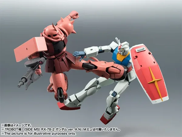Figura tamashii nations gundam universe the robot spirits <side ms> ms - 06s char's zaku ver. a.n.i.m.e. reissue 12.5cm
