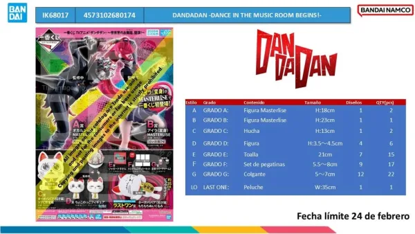 Ichiban kuji dandadan dance music room
