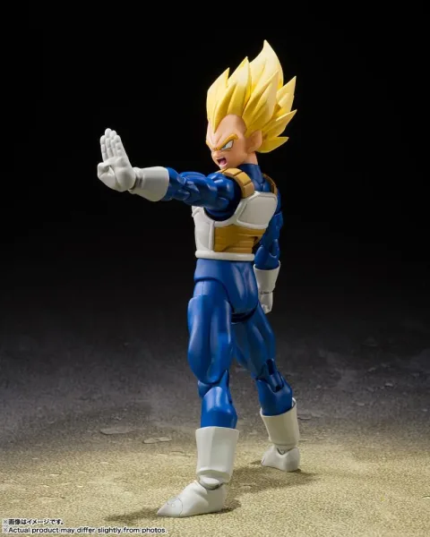 Figura tamashii nations dragon ball z s.h. figuarts super saiyan vegeta dangerous 13.5cm