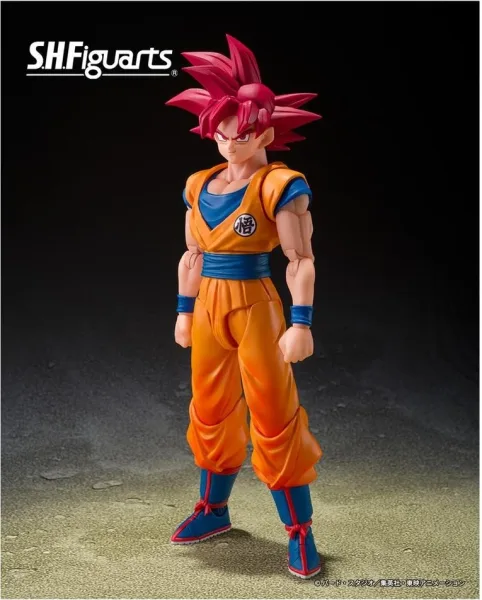 Figura tamashii nations dragon ball super s.h.figuarts super saiyan god son goku god aura