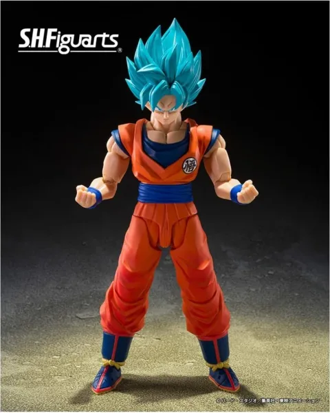 Figura tamashii nations dragon ball super s.h.figuarts super saiyan god super saiyan son goku blue power transcending limits