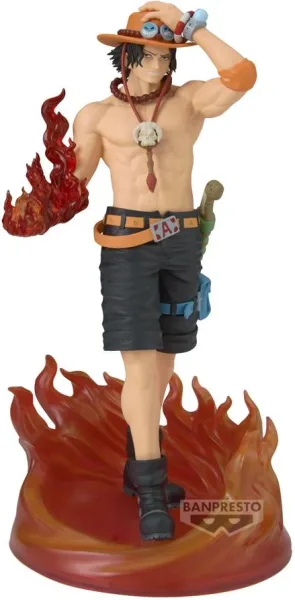 Figura banpresto one piece the shukko logia portgas d.ace special edition
