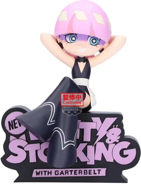Figura banpresto new panty & stocking with garterbelt monitor top figz polyurethane 12cm