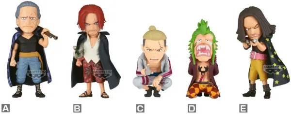 Figura banpresto one piece world collectable figure - red hair pirates vs bartolomeo -