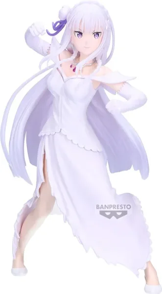 Figura banpresto re:zero starting life in another world espresto excite motions emilia 22cm