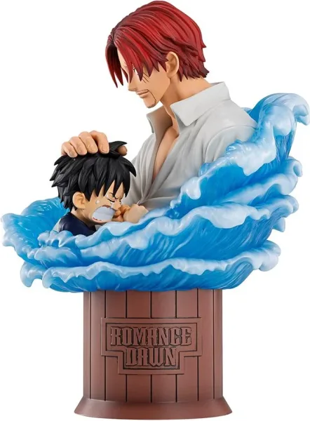 Figura ichibansho one piece shanks & luffy(red hair pirates) 15cm