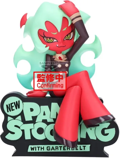 Figura banpresto new panty & stocking with garterbelt monitor top figz scanty 12cm