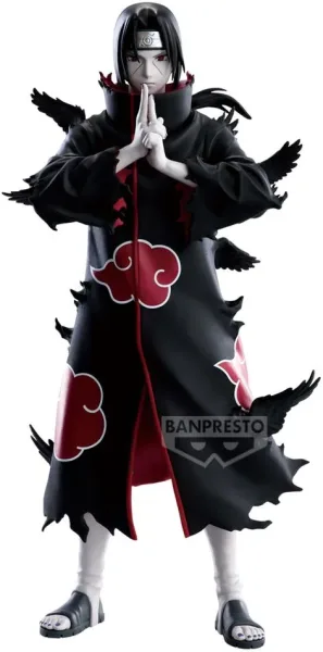 Figura banpresto naruto shippuden noir edge collection itachi uchiha 23cm