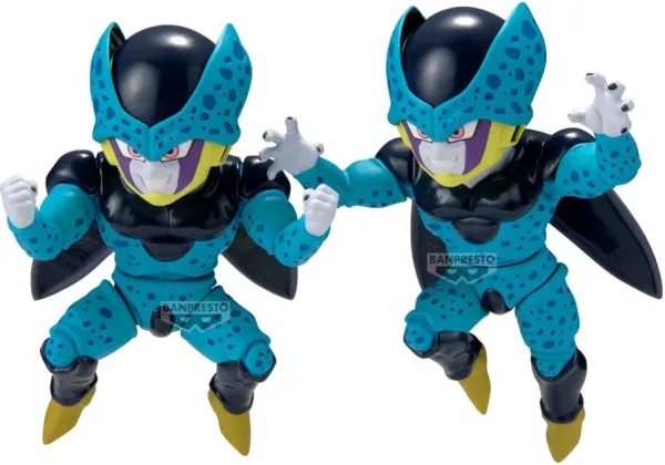Figura banpresto dragon ball z match makers cell jr.(vs super saiyan 2 son gohan) 11cm