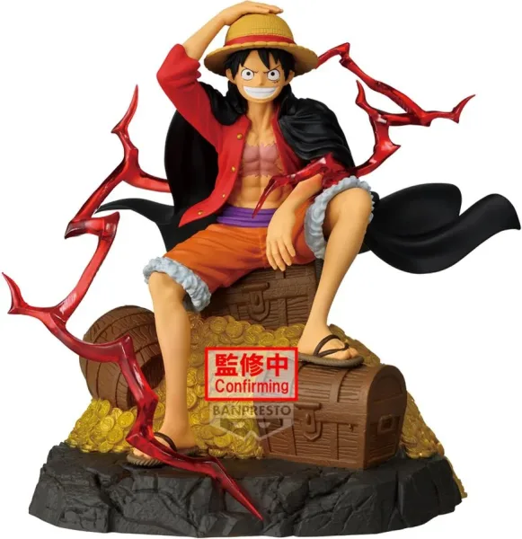 Figura banpresto one piece theorama soul - monkey d.luffy -  28cm