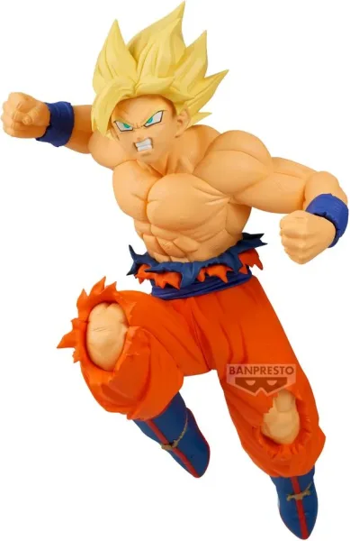 Figura banpresto dragon ball z match makers super saiyan son goku (vs broly) 13cm
