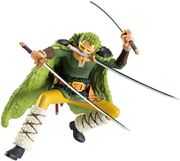 Figura banpresto one piece cross posing roronoa zoro 18cm