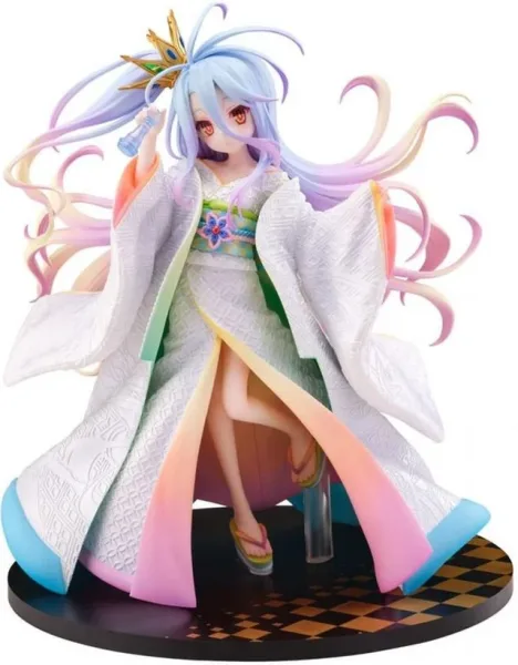 Figura good smile company no game no life 1 - 7 scale shiro shiromuku 22.5cm