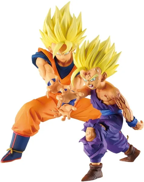 Figura ichibansho dragon ball super masterlise father - son kamehameha battle of gods 17cm