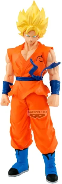 Figura banpresto dragon ball super beerus grandista - son goku - (a super saiyan son goku) 30cm