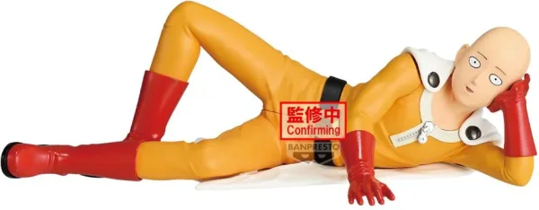 Figura banpresto one punch man one punch life saitama nap 7cm