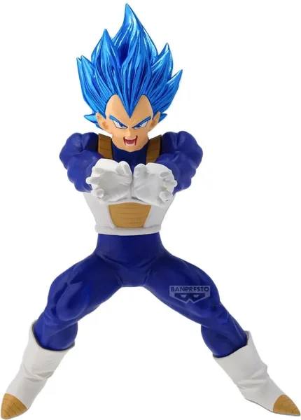 Figura banpresto dragon ball super blood of saiyans - super saiyan god super saiyan evolved vegeta -  19cm