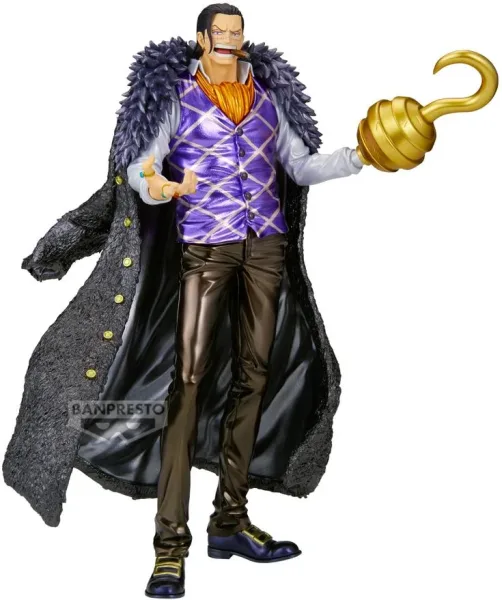 Figura banpresto one piece premium - crocodile - [the metallic] 30cm