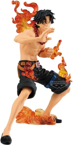 Figura banpresto one piece maximatic plus portgas d.ace marineford 20cm