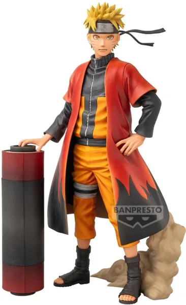 Figura banpresto naruto shippuden premium naruto uzumaki [the brush] 30cm