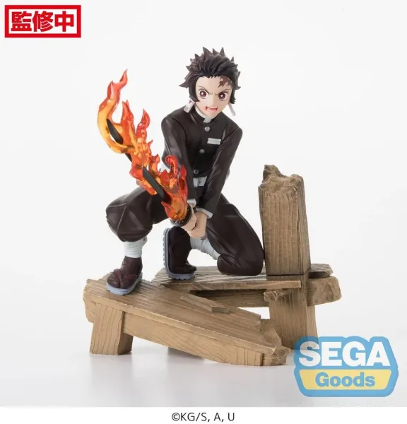 Figura sega demon slayer kimetsu no yaiba tanjiro kamado swordsmith village arc 12 cm