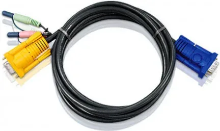 Aten 2L5205A cable para video, teclado y ratón (kvm) 5 m Negro