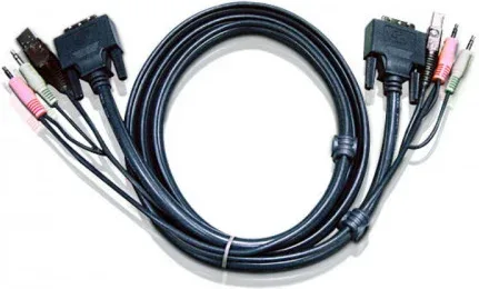 ATEN Cable KVM DVI-D single link USB de 5 m