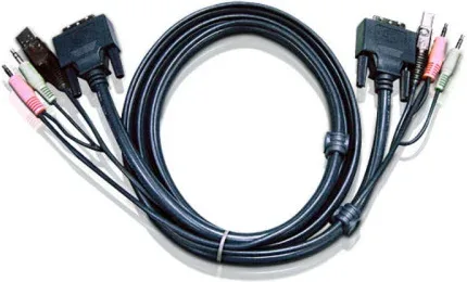 Aten Cable Kvm DVI-D Single Link USB de 3 M (2L-7D03U)
