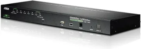 ATEN Switch KVM por IP VGA PS/2-USB de 8 puertos con acceso compartido desde consolas local/remota