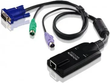 Aten KA7520 cable para video, teclado y ratón (kvm) Negro