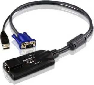 Aten KA7570 cable para video, teclado y ratón (kvm) Negro