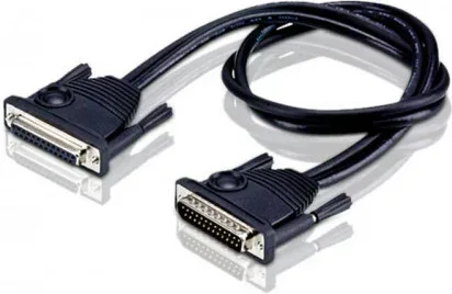 Aten 2L2703 cable de serie Negro 3 m DB-25