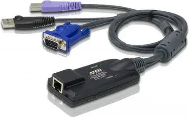 Aten Adaptador KVM VGA USB compatible Smart Card con Virtual Media
