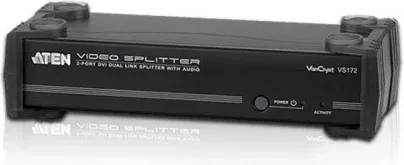 Aten Distribuidor / Splitter DVI Dual Link / Audio / Rs232 de 2 Puertos (Vs172-At-G)