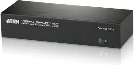 Aten Distribuidor / Splitter VGA de 4 Puertos con Audio Rs-232 (Vs0104-At-G)