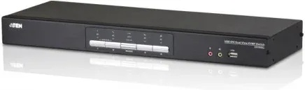 Aten CS1644A interruptor KVM Montaje en rack Negro